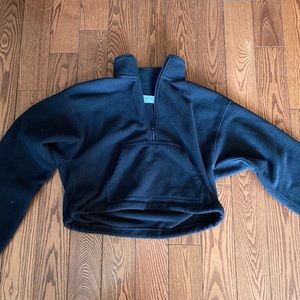 Tna half zip fleece black sweater